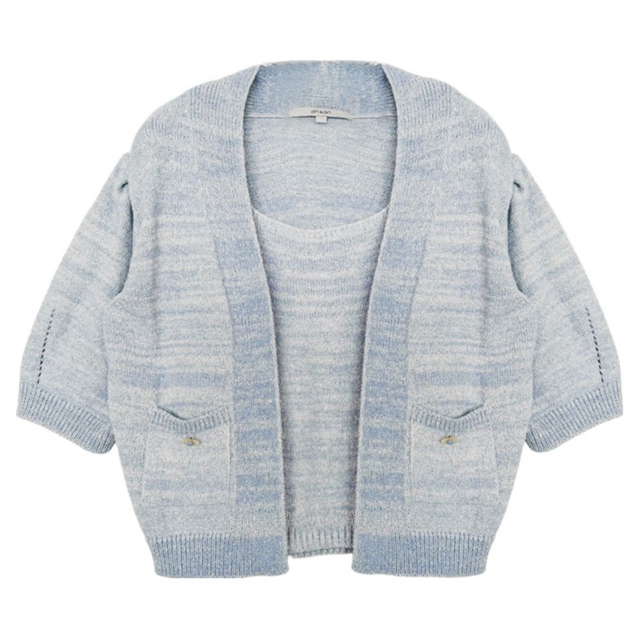 온앤온 여성용 가디건  슬리브리스 탑 세트