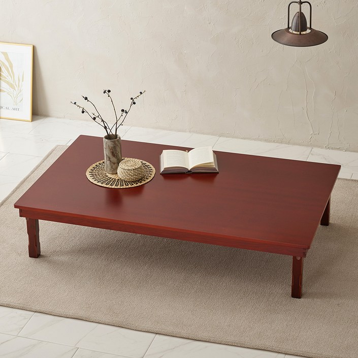 조은세상 샤벨 일도 미니 찻상, 레드