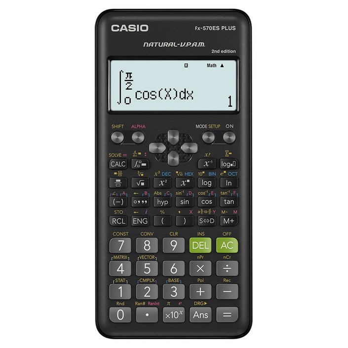 카시오 공학용 계산기 FX-570ES PLUS 2nd, FX-570ES PLUS 2nd Edition, 1개