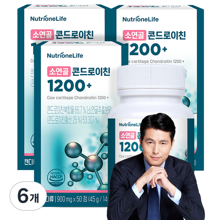 뉴트리원 소연골 콘드로이친 1200플러스, 50정, 6개 뉴트리원 소연골 콘드로이친 1200플러스, 50정, 6개