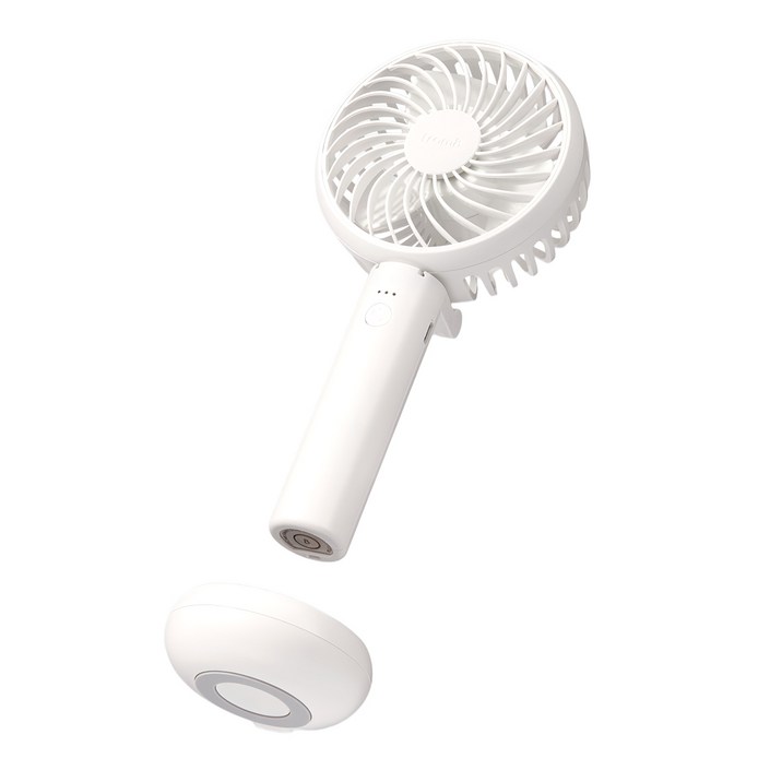 프롬비 사일런트 스톰 저소음 휴대용 미니 선풍기, FA135B, 스노우화이트
