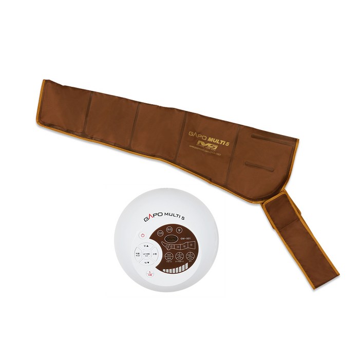 가포 사지압박 순환장치 본체 + 팔커프 세트 브라운