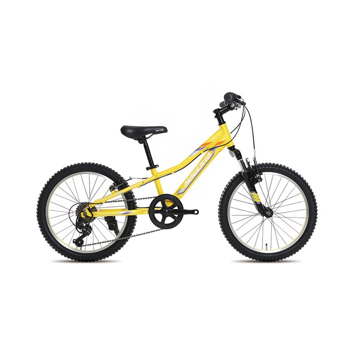 지오닉스 2021년형 마젠타20V 시마노 7단 브이 브레이크 MTB 자전거, 옐로우 + 퍼플, 141cm