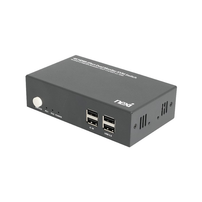 넥시 4K HDMI 2포트 듀얼모니터 KVM 스위치, NXK7402KVMDUAL