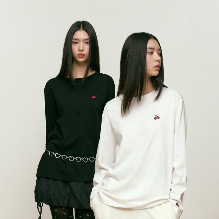 키르시 스몰 체리 스탠다드 롱슬리브 티셔츠 2종 세트 FREE 11