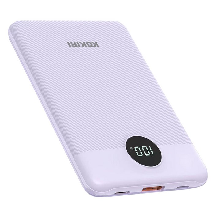 코끼리 고속충전 미니 LCD 잔량표시 PD 22.5W 보조배터리 10000mAh