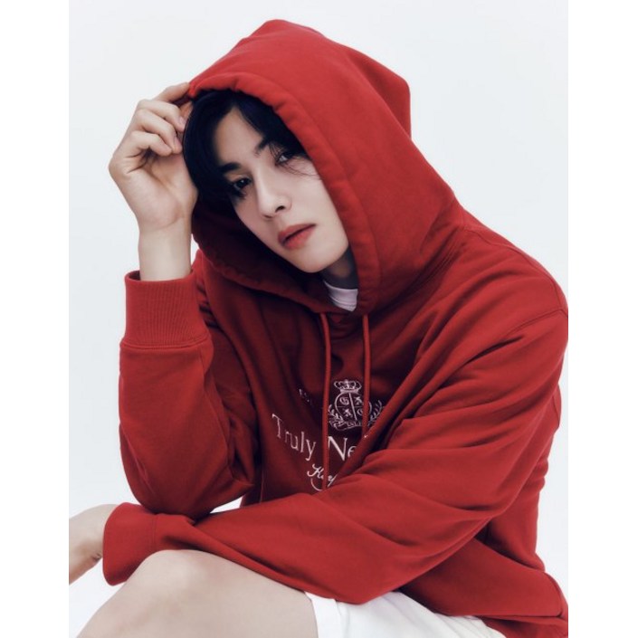 GIORDANO 지오다노024513 클래식 자수 후드티셔츠4color 480854
