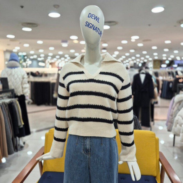 [백화점/아울렛] 스팽글 스트라이프 니트티셔츠 d224ksk051_ 316449