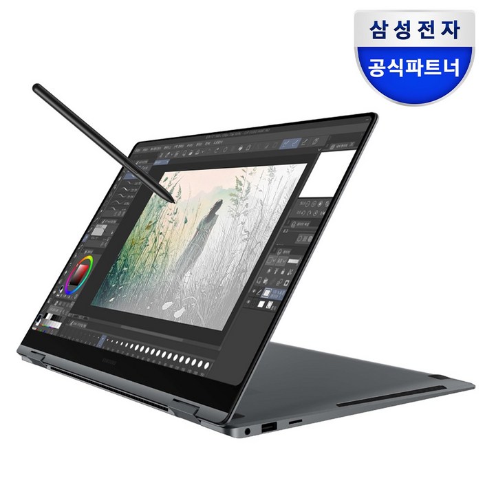 삼성전자 갤럭시북5 프로 360 NT960QHAK71A 인텔 울트라7 고해상도 16인치 AI 코파일럿 S펜 드로잉 2in1 노트북, 갤럭시북5 프로 360, WIN11 Home, 16GB, 1TB, 그레이