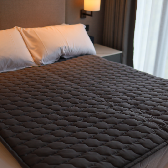 한일의료기 엔투스 카본 탄소 매트 전기요 전자파없는 두툼한 토퍼형 EMF 온열 전기 장판