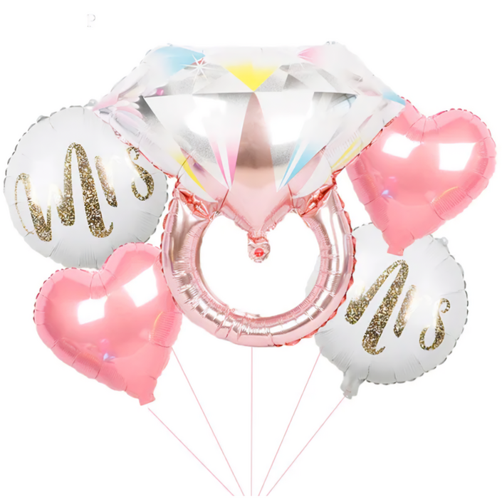 파파 파티 브라이덜샤워 풍선세트 반지