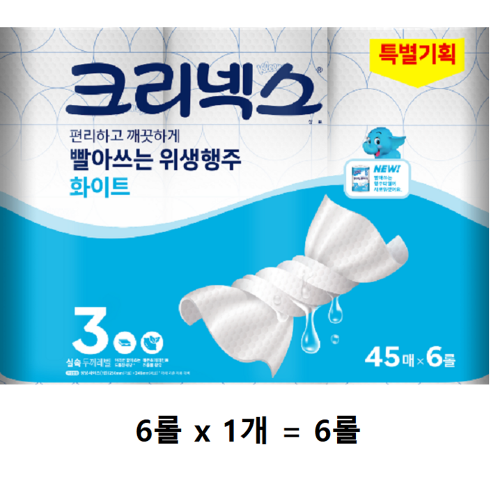 스카트 빨아쓰는 키친타올 45매, 6롤, 1개
