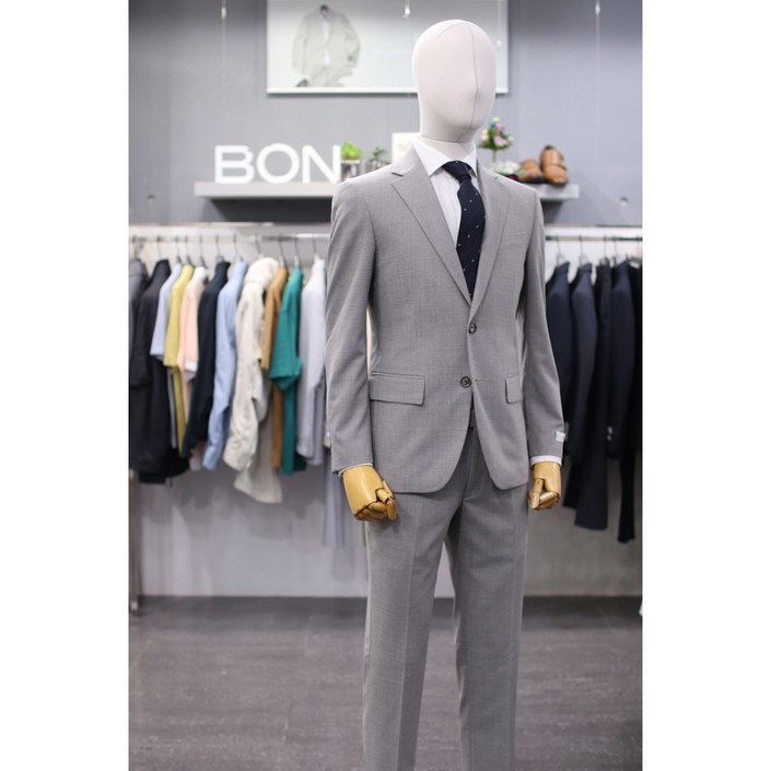 BON 수트 BN4MJ075BE 베이지 미니 하운드 투스 체크 정장