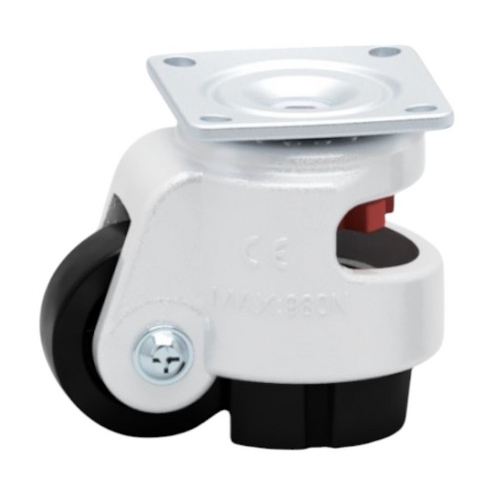 휠마스터 40F KM-40F 높낮이조절바퀴 후드마스타 주방캐스터 구르마 대차바퀴 산업용