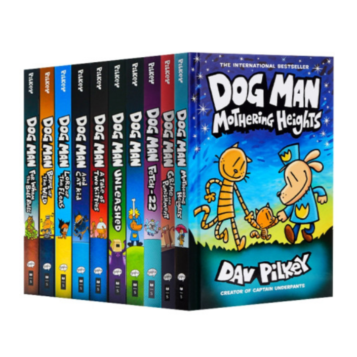 국내 당일발송 Dog Man 고퀄리티 하드커버 도그맨 세트 영어원서 음원제공-스콜