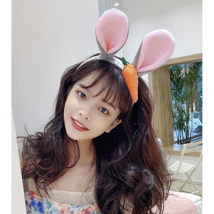 귀여운 쥬디 토끼 머리띠 파티 머리띠, 1개, 그레이