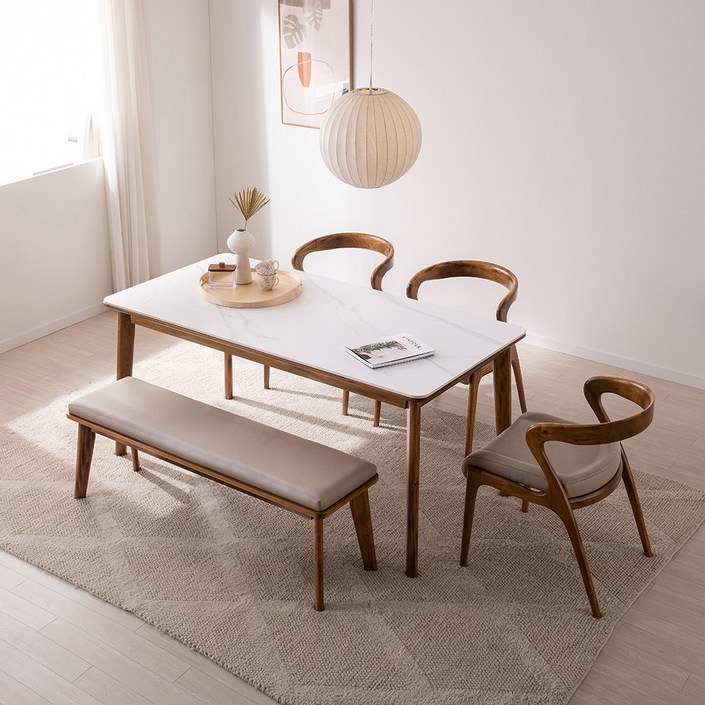 숨결 카르토 세라믹 마호가니 원목식탁140016001800선택