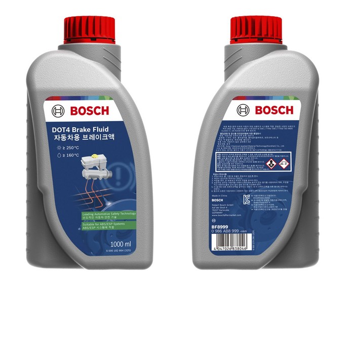 보쉬 브레이크액 DOT4 자동차 차량용 브레이크오일 1L