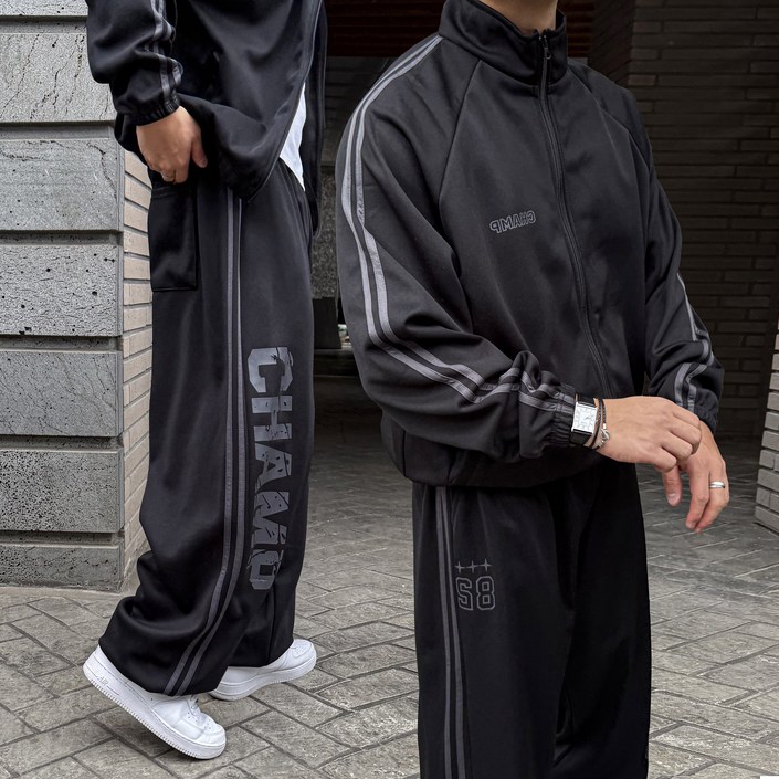 SET추가금X 트랙 챔프 집업  와이드 팬츠 세트 트레이닝 셋업 봄 가을 운동복