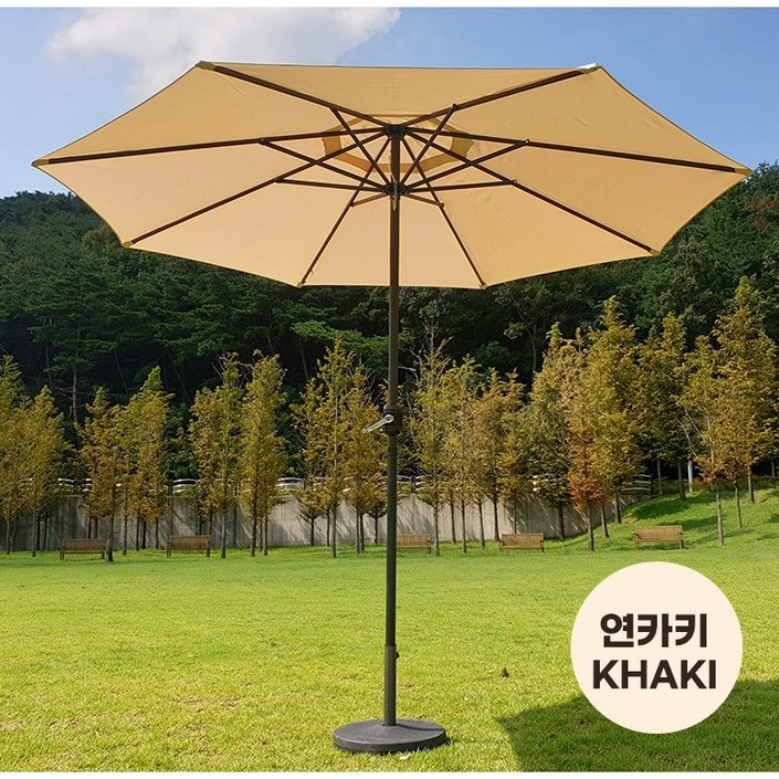 튼튼한 팔각 여름 파라솔 220 270 받침대 별도구매, 연카키