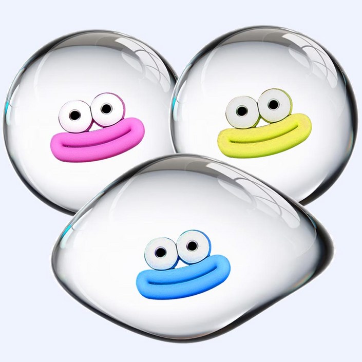 주무르는 재미가 솔솔 투명 왕 물방울 말랑이  스트레스볼, 1개