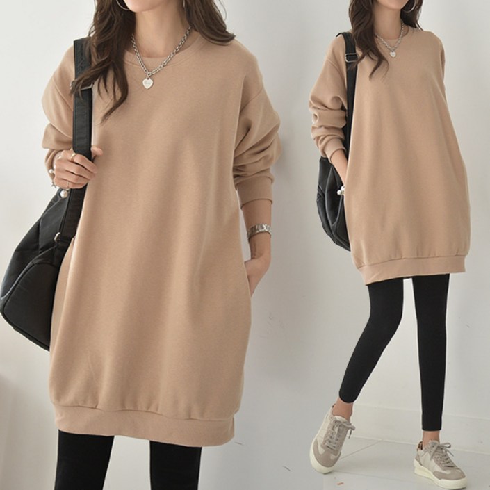 마이쏭 여성 윈터데일리롱맨투맨(기모)