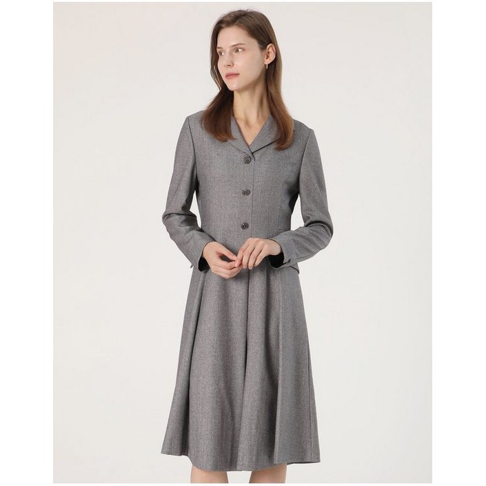 정품발송 레노마레이디 더레노마 카라넥 플레어 원피스CC31OP040 360549