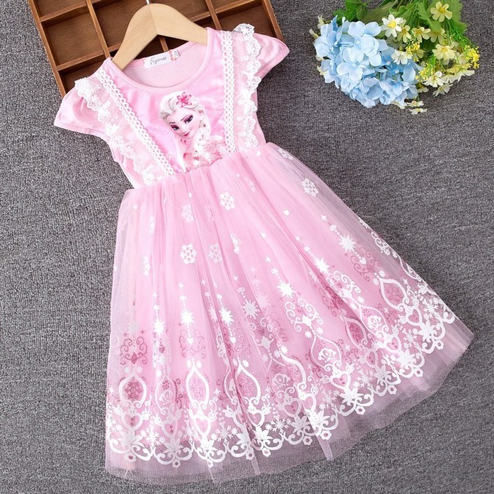 2022년 최신상 겨울왕국 공주 드레스 반팔 드레스 엘사 여름 원피스TOP9 왕관지휘봉헤어피스 모두 드려요…..