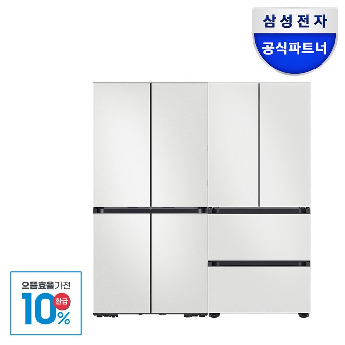으뜸효율비스포크 냉장고 김치냉장고 세트 4도어 키친핏 RM70F64R1ARQ42DB94R2AP 1등급 키트포함