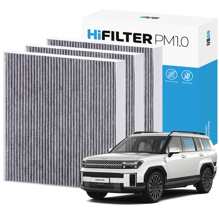 21 하이필터 PM1.0 활성탄 자동차 에어컨필터 현대