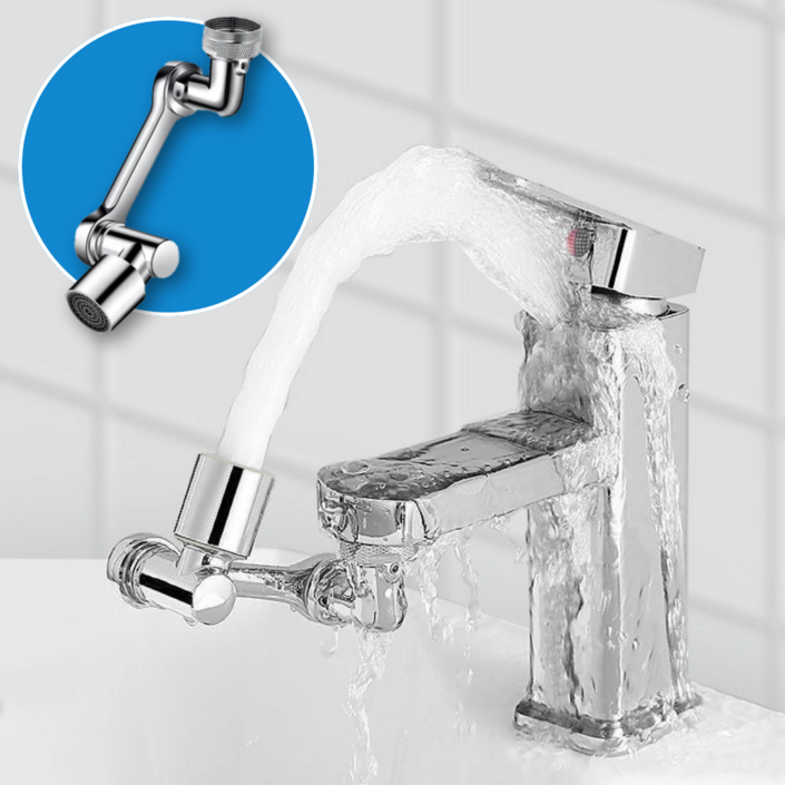 헤인느 워터탭 1080도 각도조절 듀얼분사 수도꼭지 회전, 1개