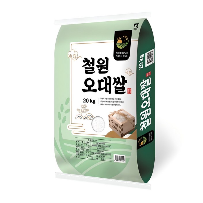 대한농산 2025년 햅쌀 철원오대쌀, 20kg, 1개, 상등급