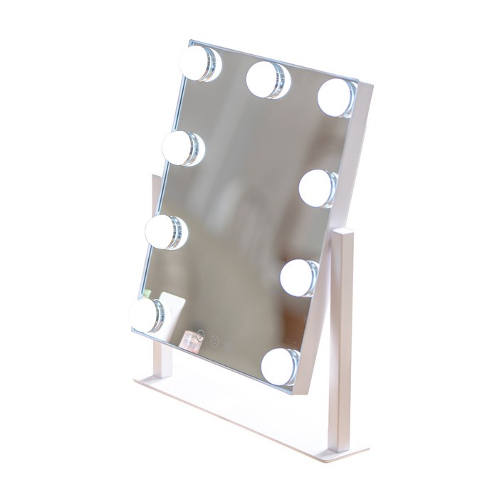 비욘드퍼니싱 LED 화장대 탁상 거울, 1개, LED전구조명