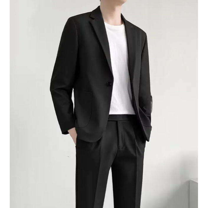SHINGMEI 세미정장 남자 박시 정장 상의+하의