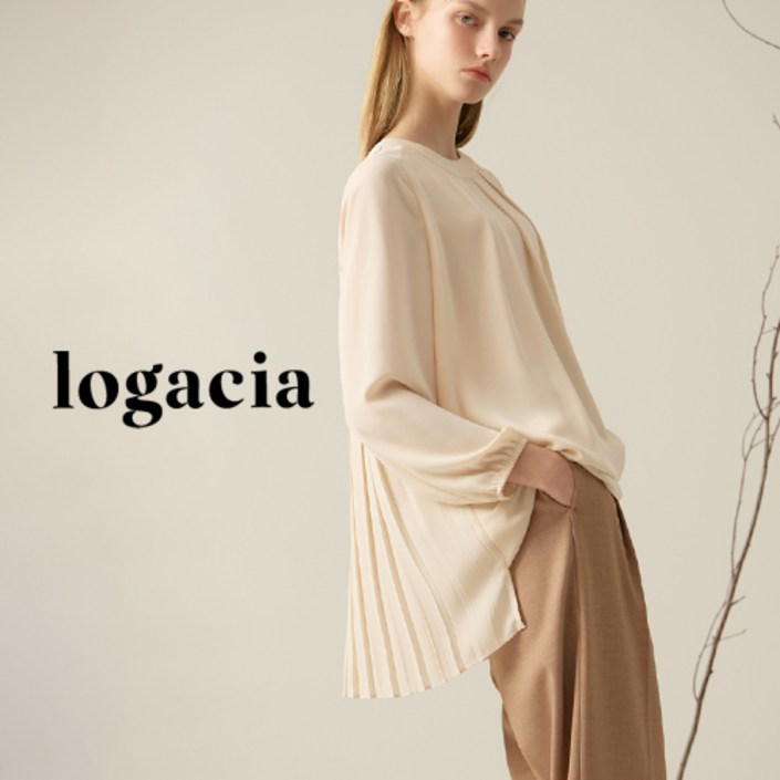 logacia 로가시아 플리츠 티블라우스 1종
