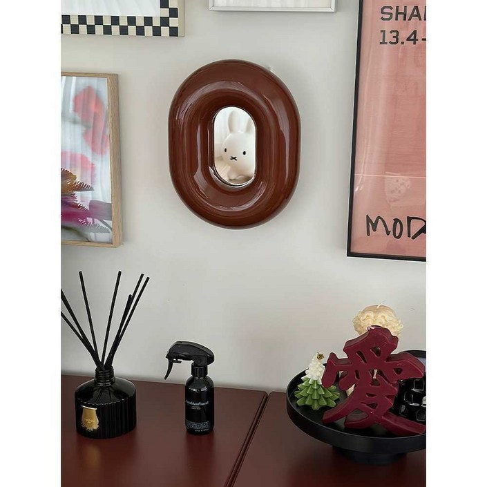 조디악 거울 미러 라운딩 욕실 카페 튜브