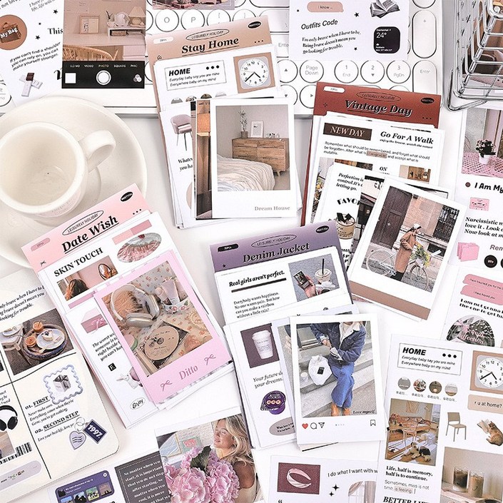 올리브파티 홀리데이컬렉션 시리즈 포토 감성 다꾸 빈티지 스티커 20p 세트