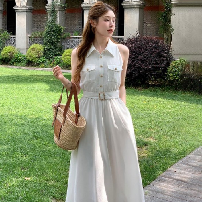 마인 벨티드 원피스