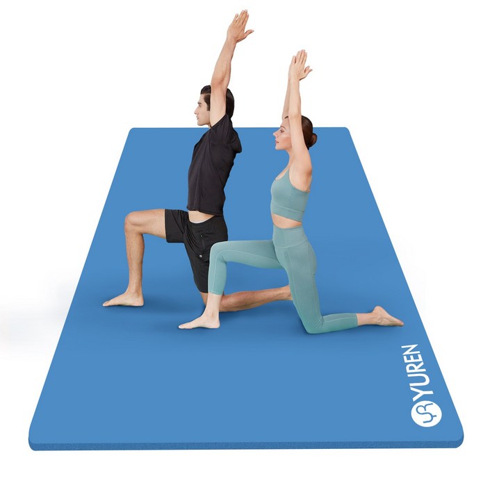 유렌 초대형 홈트매트 20mm 2인용 130x200cm 두꺼운 요가매트 NBR 운동매트