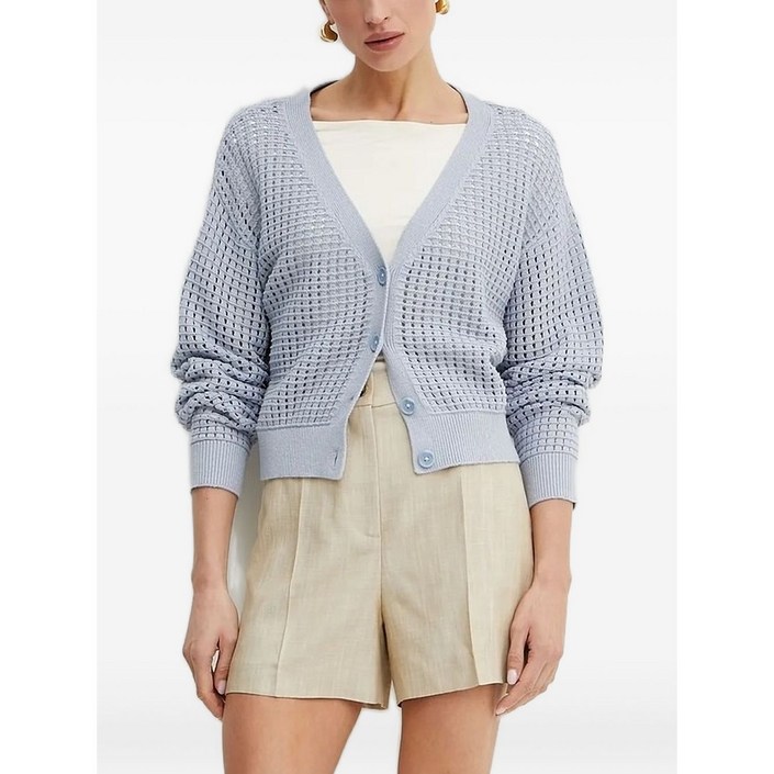 게스 오픈 니트 버튼 프런트 가디건