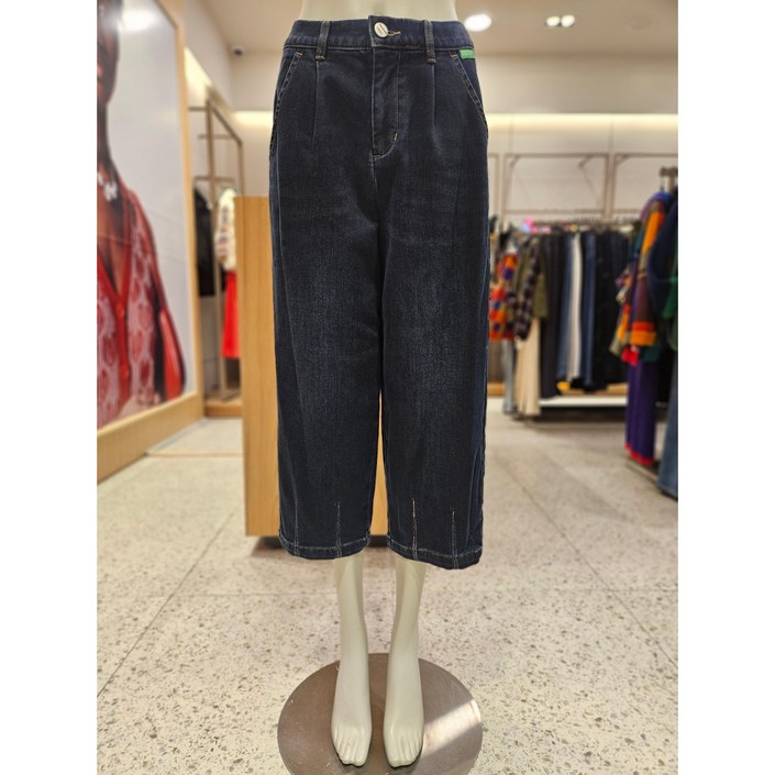 베네통 기모 항아리 배기핏 데님팬츠 BADPA4561