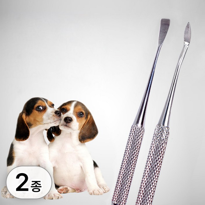 투데이리빙 2종 세트 강아지 고양이 치석 제거기 반려동물 치아 스케일러 애견 셀프 스케일링 기구