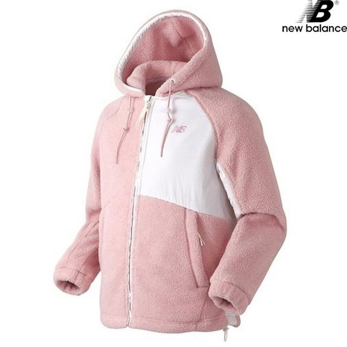 뉴발란스  NBMD948013-PK 윈터트랙 덤블 플리스 남녀공용 후드집업 후드티