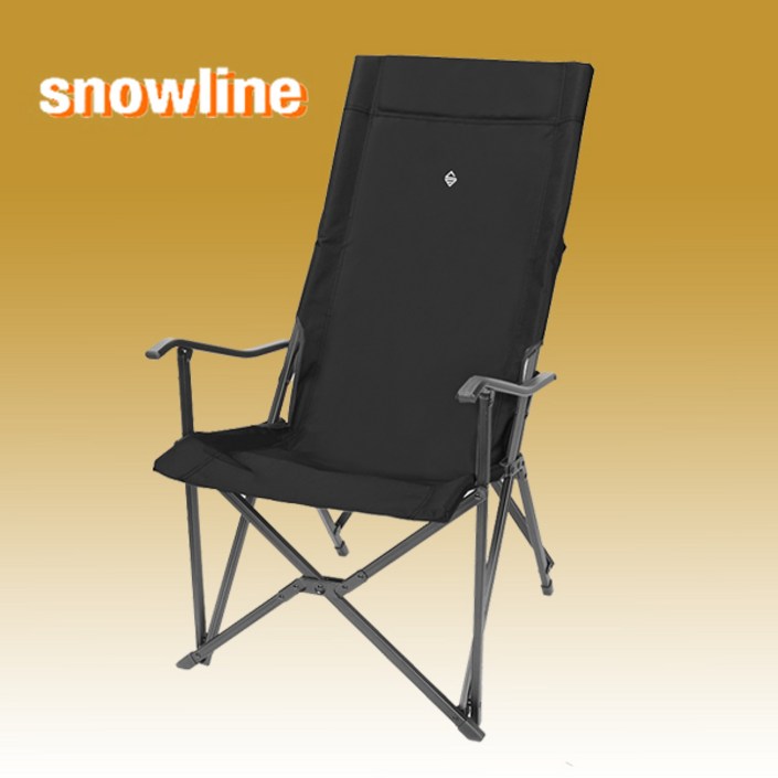 스노우라인 롱 릴렉스 체어 블랙 캠핑의자