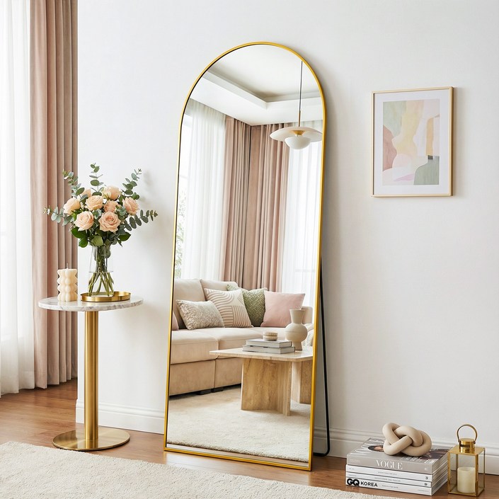 안토크 스탠드 전신거울 3in1 아치형 벽걸이거울 1450450mm