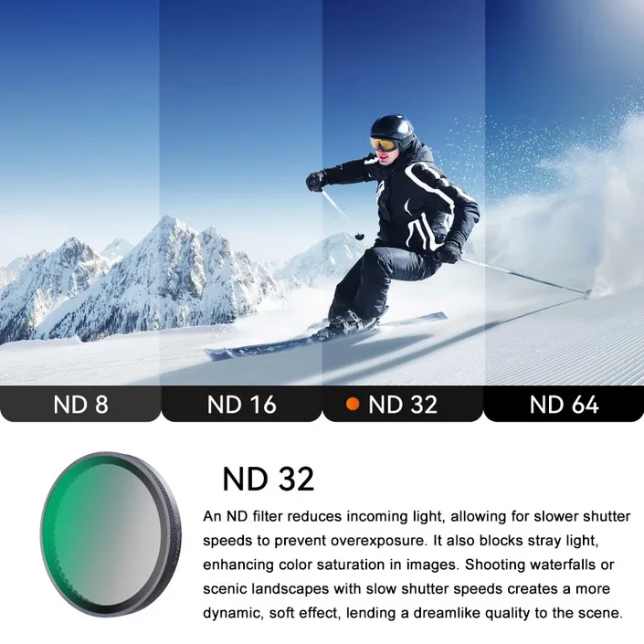 DJI 오스모 액션6용 카메라 렌즈 필터 CPL 편광 보호 ND8ND16ND32ND6414 블랙 미스트 액세서리