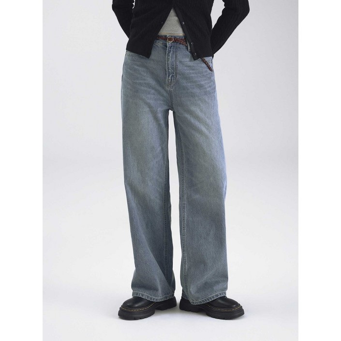 AK플라자 후아유 여성 Semi Wide DenimF WHTJF4911F