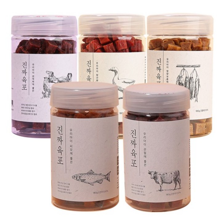 도그씨 펫프렌즈 진짜육포 180g x4팩 애견간식 5종 도그씨 펫프렌즈 진짜육포 180g x4팩 애견간식 5종
