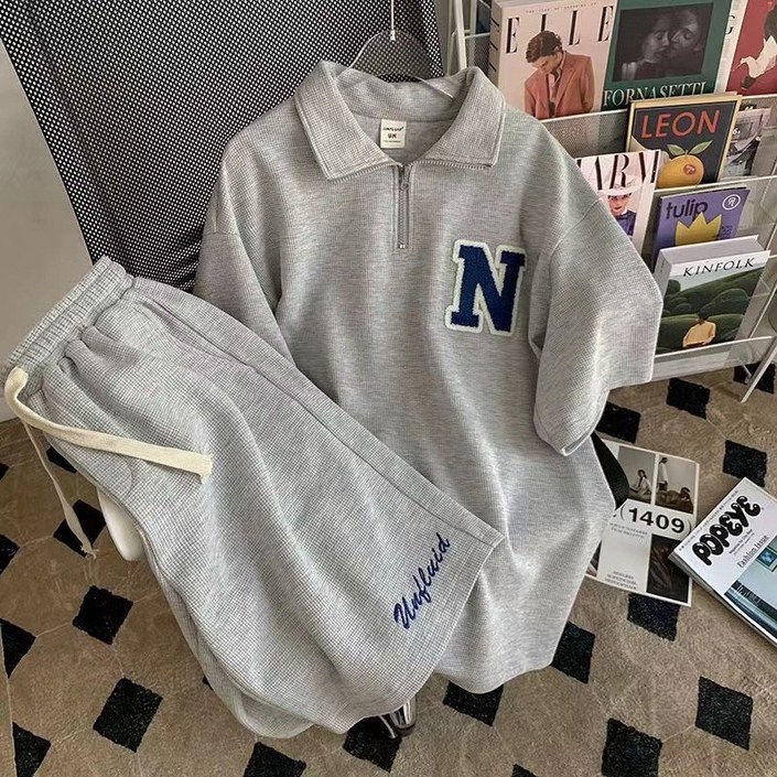 하바우 여성용 데일리 반팔 반바지 세트