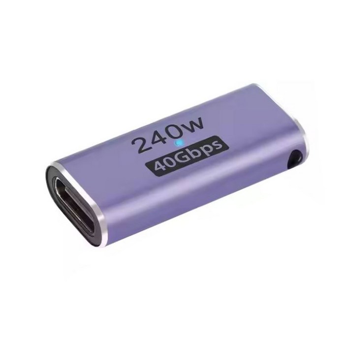 USB4 240W 40Gbps 고속충전 데이터 전송 연장 젠더 리피터기